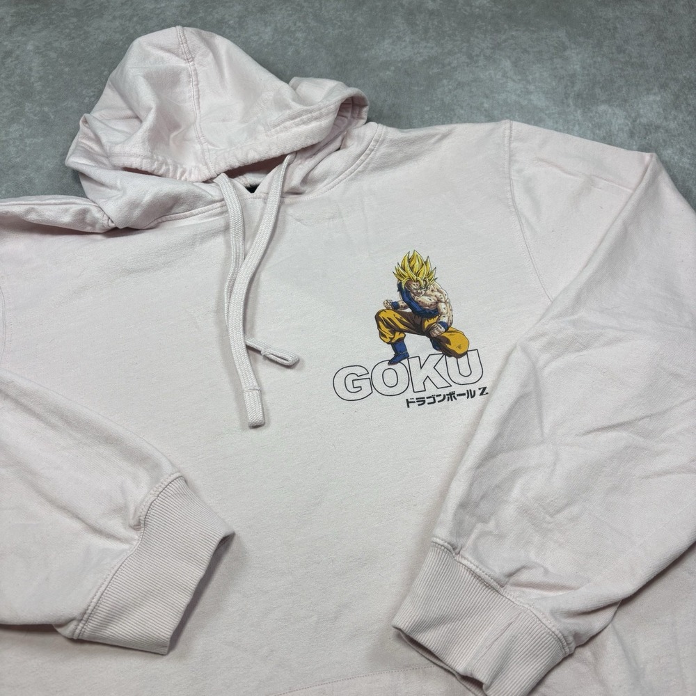 Dragon Ball Z Goku Super Saiyan Hoodie Light Pink Size 2XL  Goku Super on Back